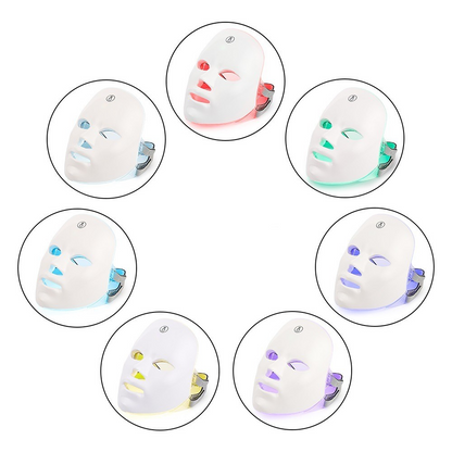 Skin Rejuvenation Facial Beauty Device LED light therapy face tool different colours