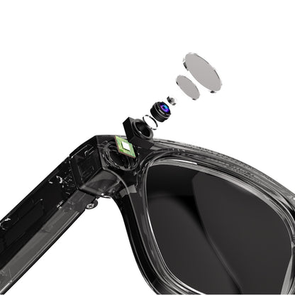 Smart glasses with HD camera – sunglasses style worn outdoors