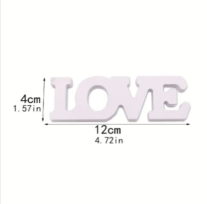 "Wooden Love letter ornament - small size home decor"