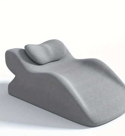Stomach sleeper pillow – light gray, neck and spine support